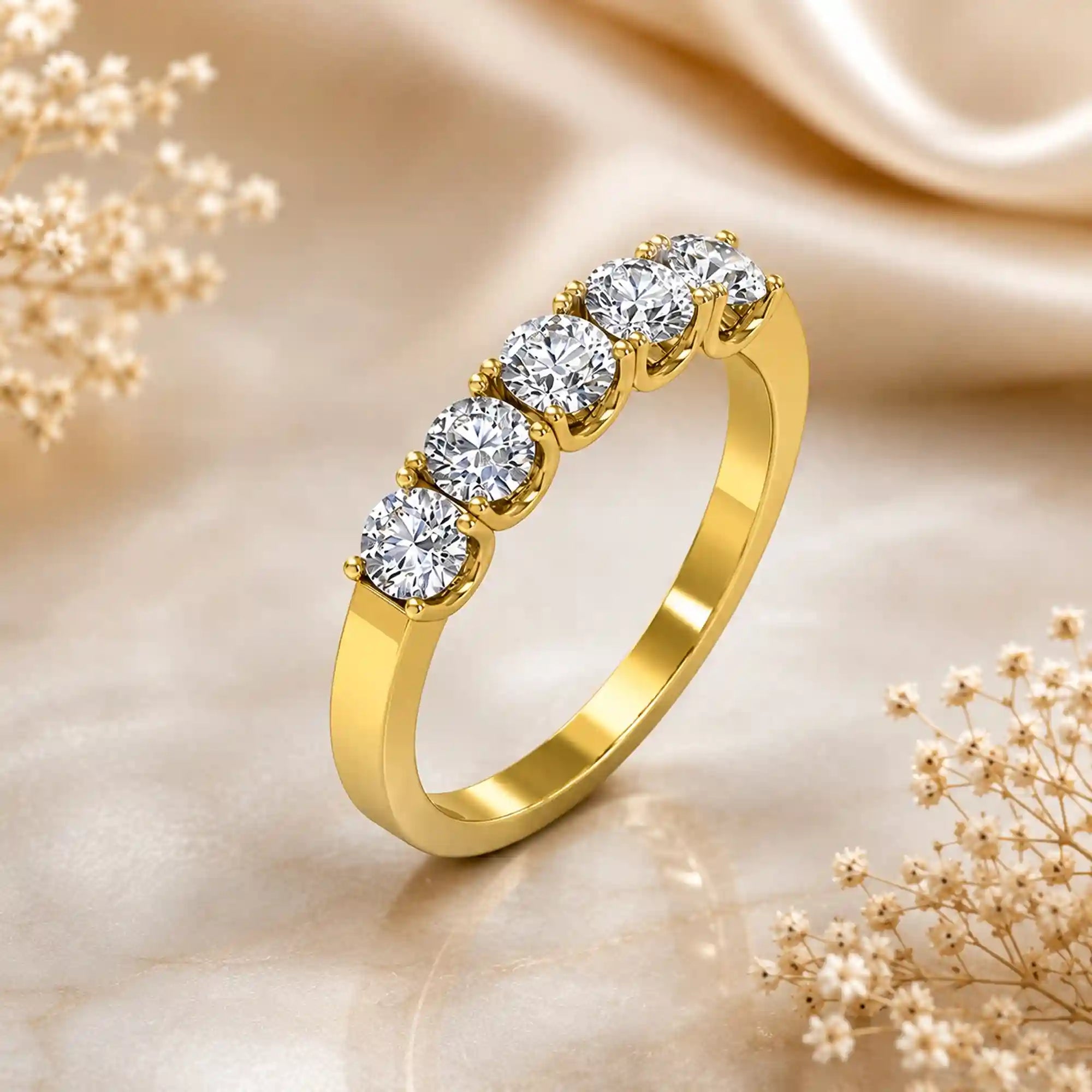 1 Carat Diamond Ring Gold