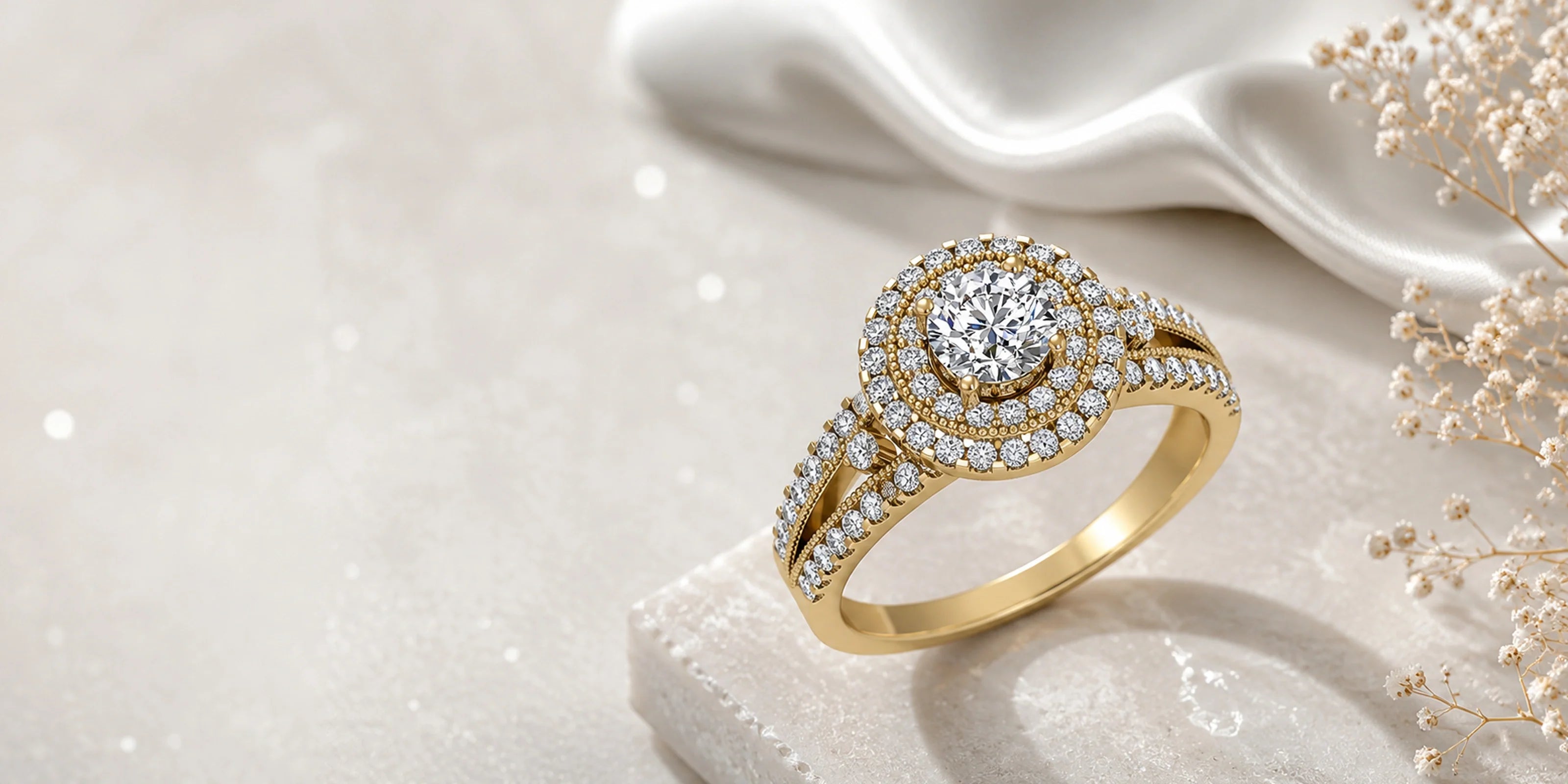 Natural Diamond Unique Engagement Rings
