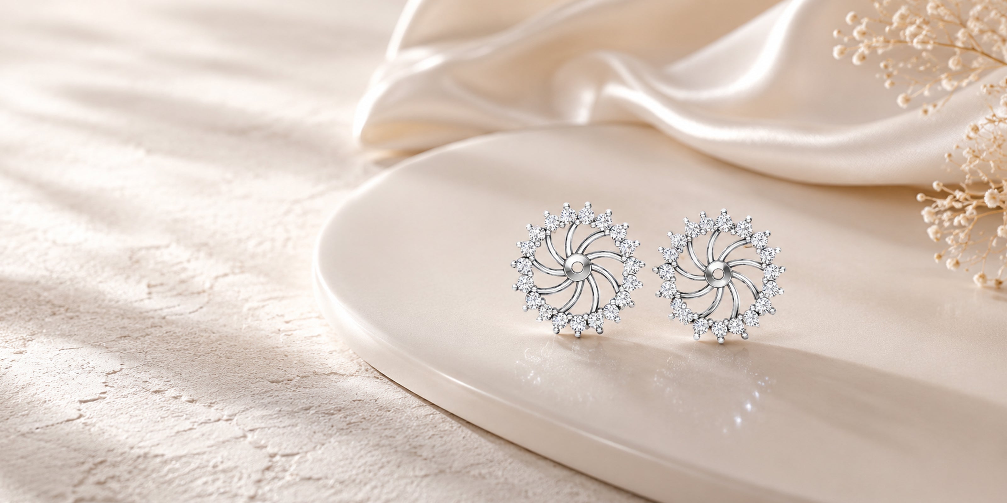 Diamond Earring Jackets Studs