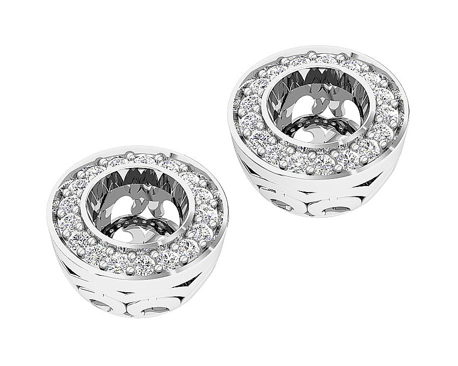 14KWhiteGoldJacketEarring