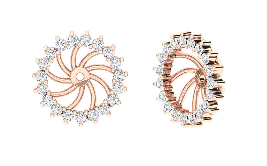 14KRoseGoldRoundDiamondJacketEarring