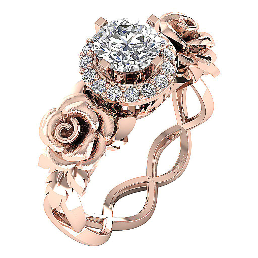 14KRoseGoldSolitaireDiamondRing