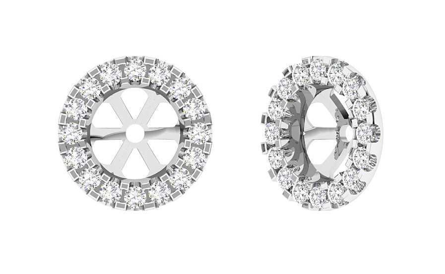 14KWhiteGoldProngSetEarrings