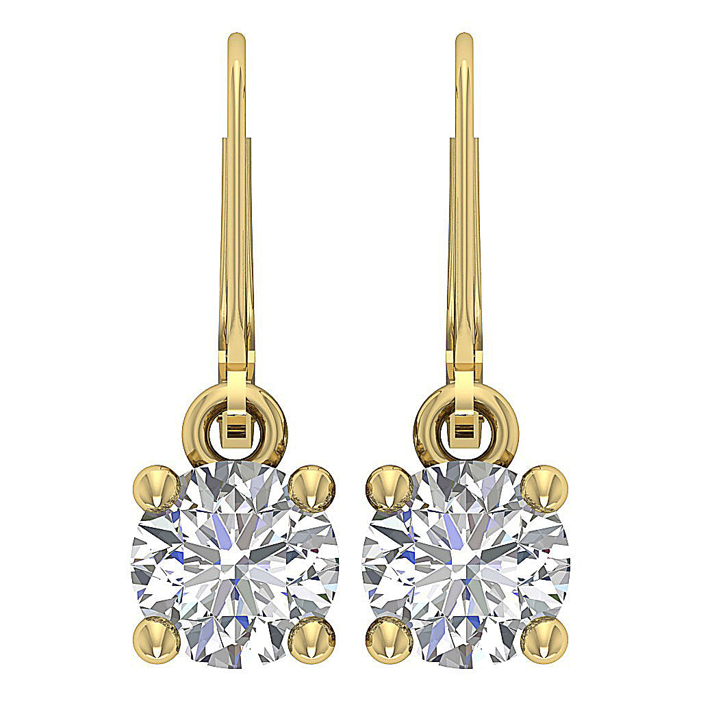 AffordableLuxury Shine lab Grown Diamond Solitaire Stud Earrings