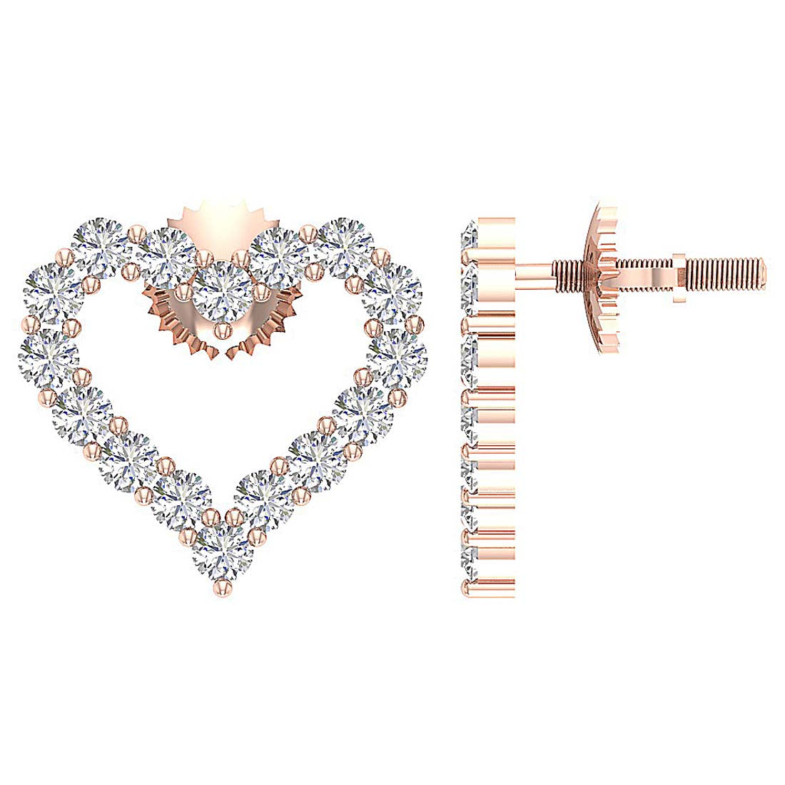 14kRoseGoldEarringSet