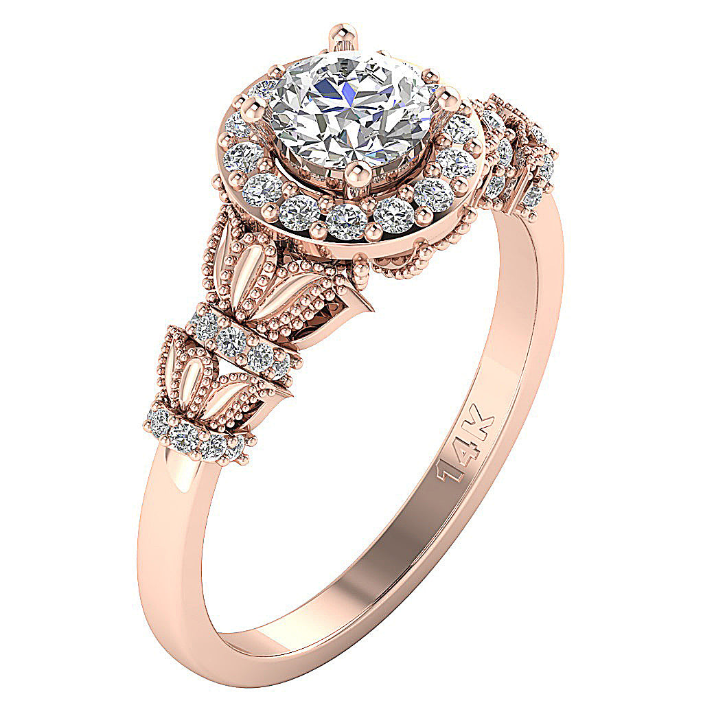 14kRoseGoldAntiqueStyleAnniversaryRing