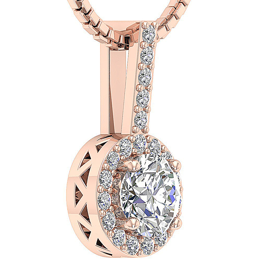 14kRoseGoldCircleofLoveAnniversaryPendants