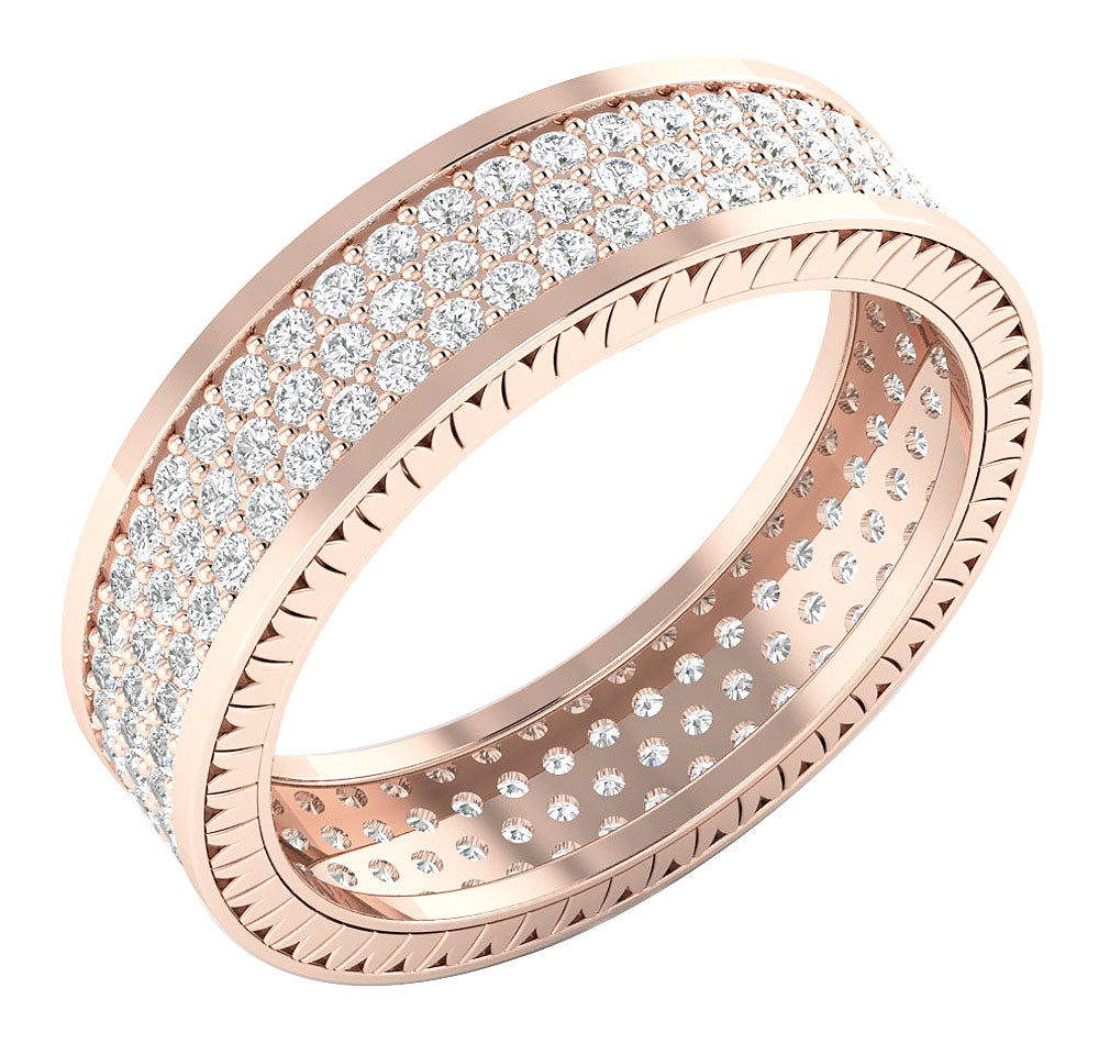 14kRoseGoldDesignerEternityAnniversaryRing
