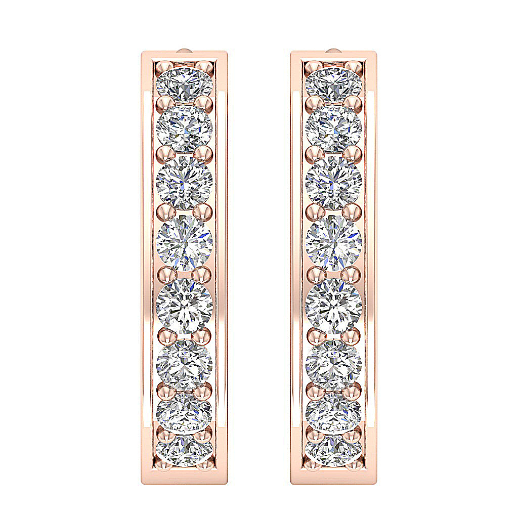 14kRoseGoldHoopsEarring