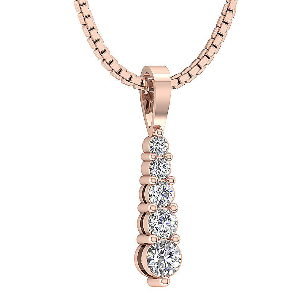 14kRoseGoldJourneyEngagementPendants