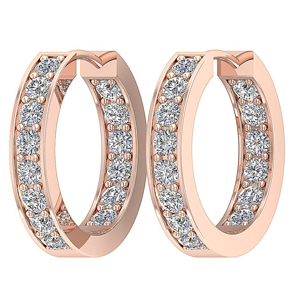 14kRoseGoldLargeHoopsEarringProngSet