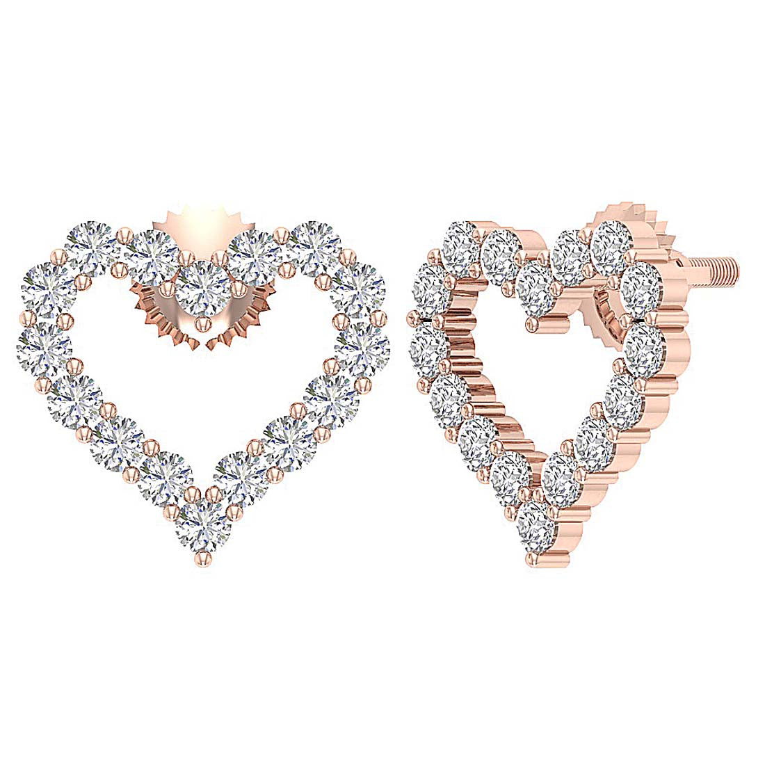 14kGoldNaturalCutDiamondEarring