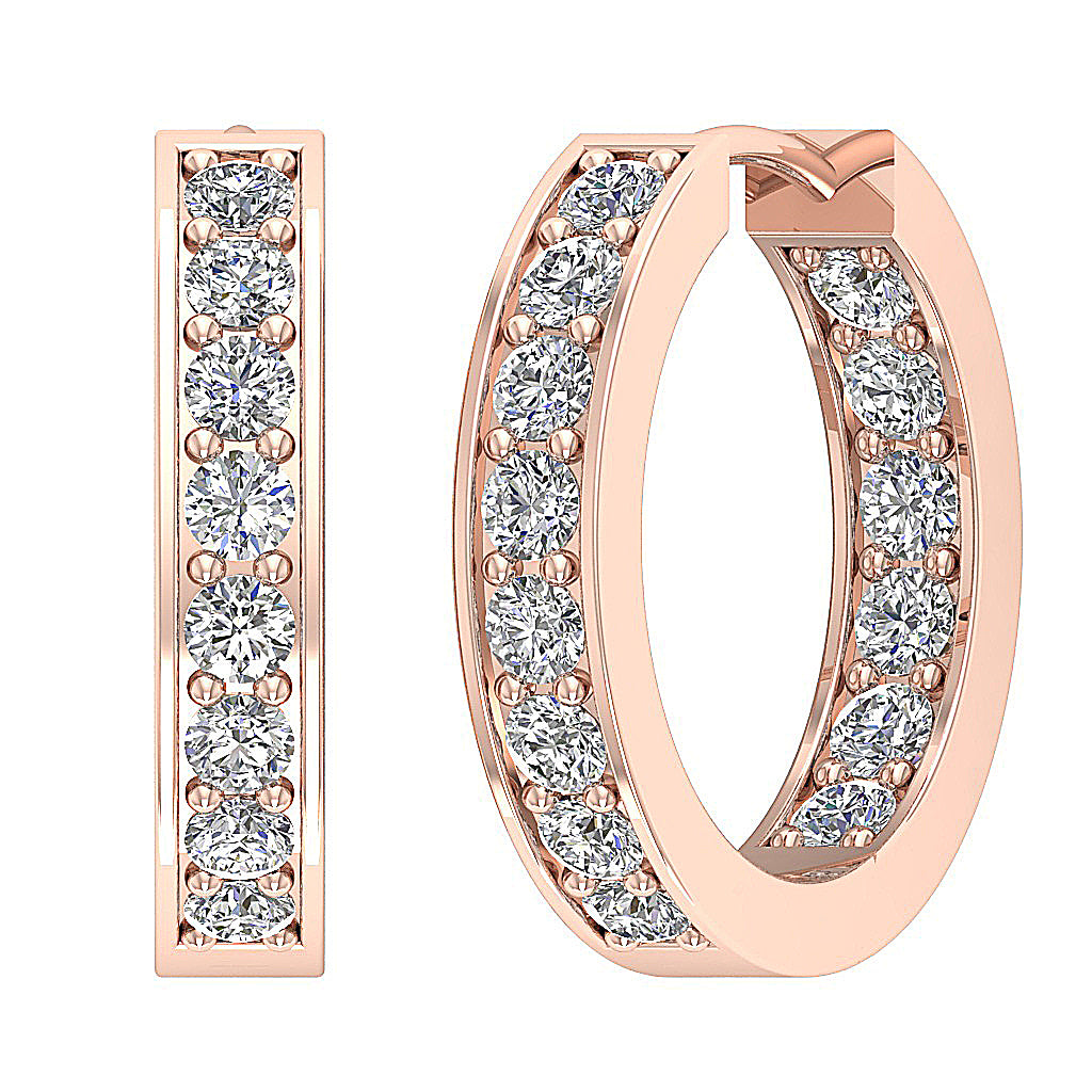 14kRoseGoldNaturalDiamondEngagementEarring