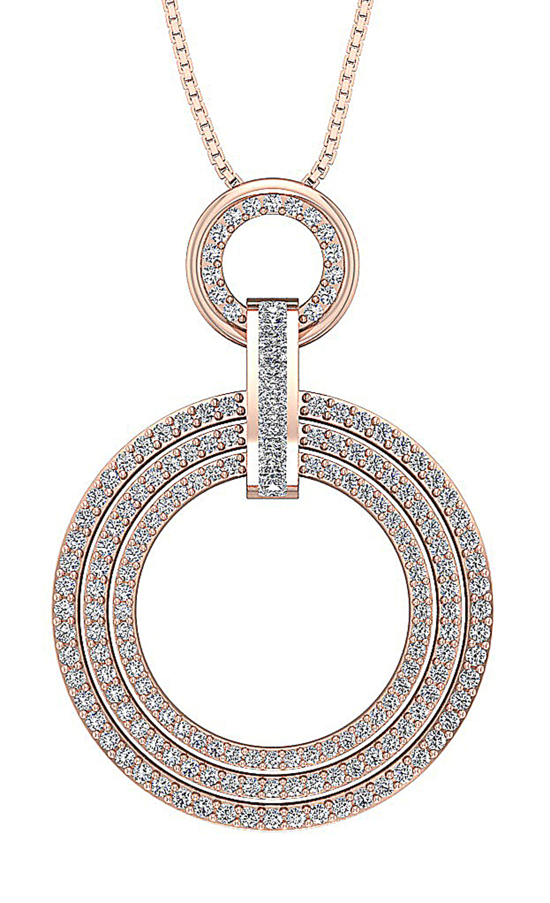 14kRoseGoldCircleofLovePendants