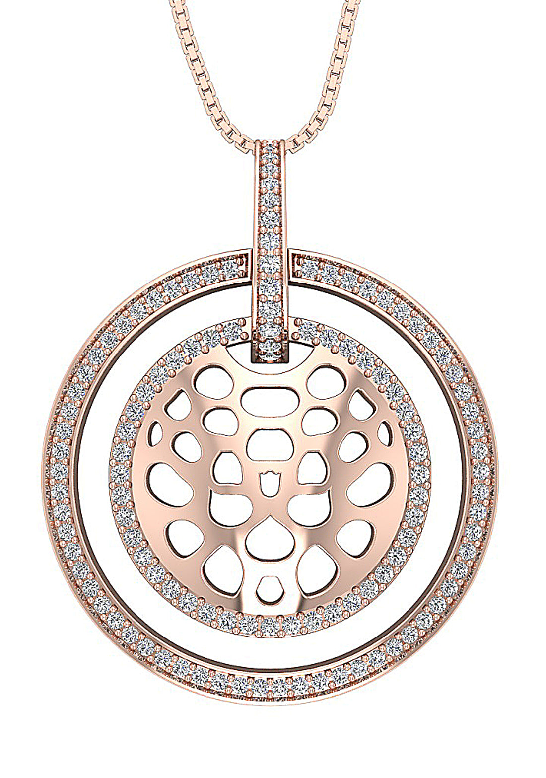 14kRoseGoldPendantsProngSet