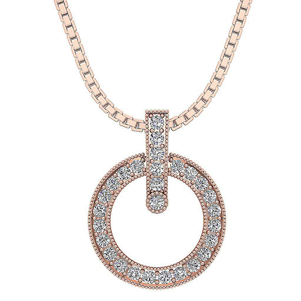 14kRoseGoldCircleOfLovePendants