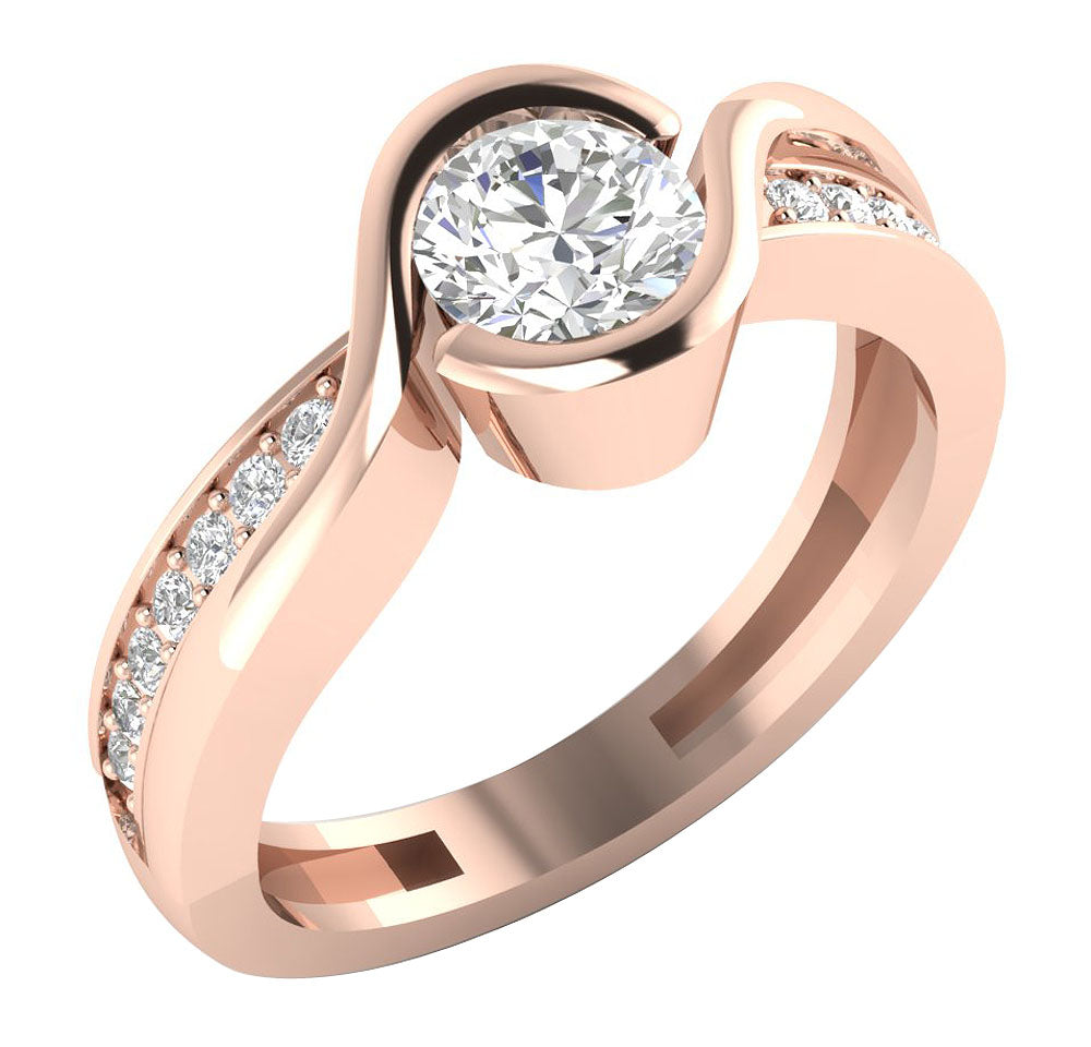 14kRoseGoldProngSetEngagementRing
