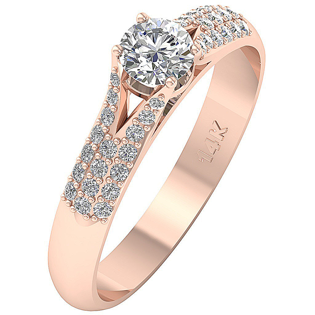14kRoseGoldProngSetEngagementRing