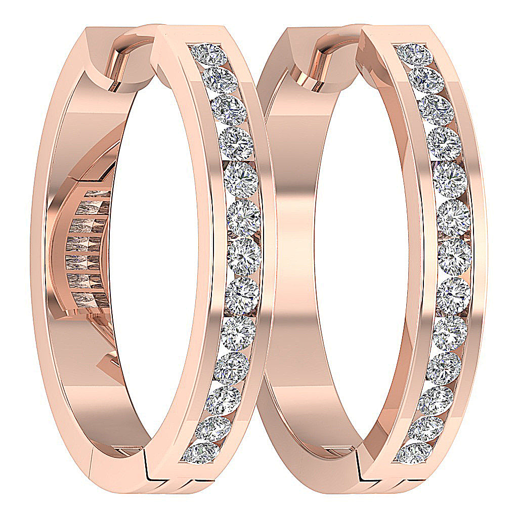 14kRoseGoldSmallStudsEarringChannelSet