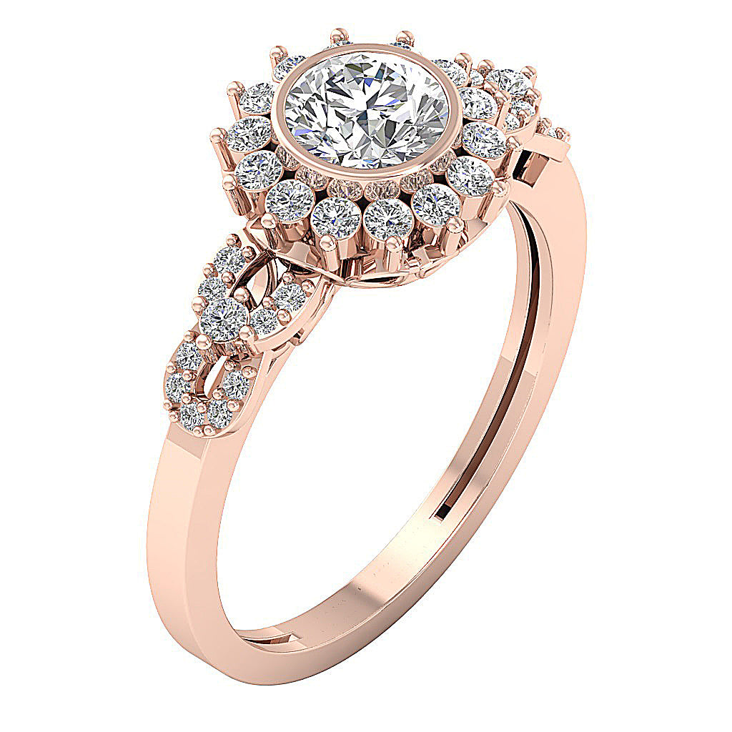 14kRoseGoldVintageWeddingRing