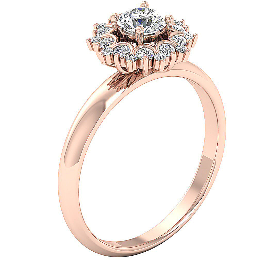 14kRoseGoldVintageEngagementRing