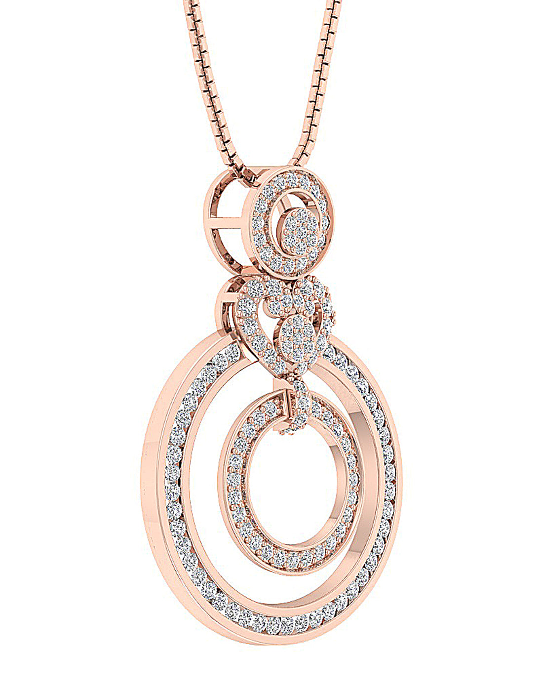 14kRoseGoldVintageEngagementPendant