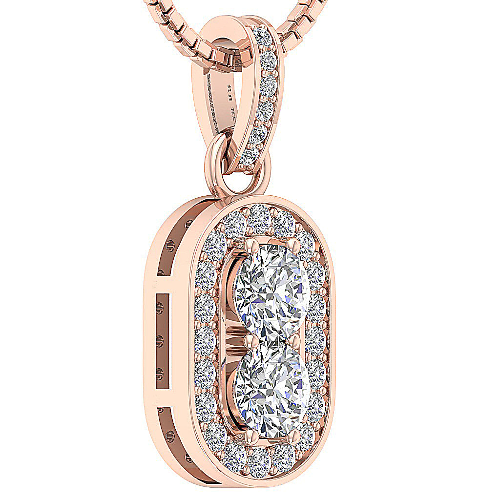 14kRoseGoldVintageEngagementPendant