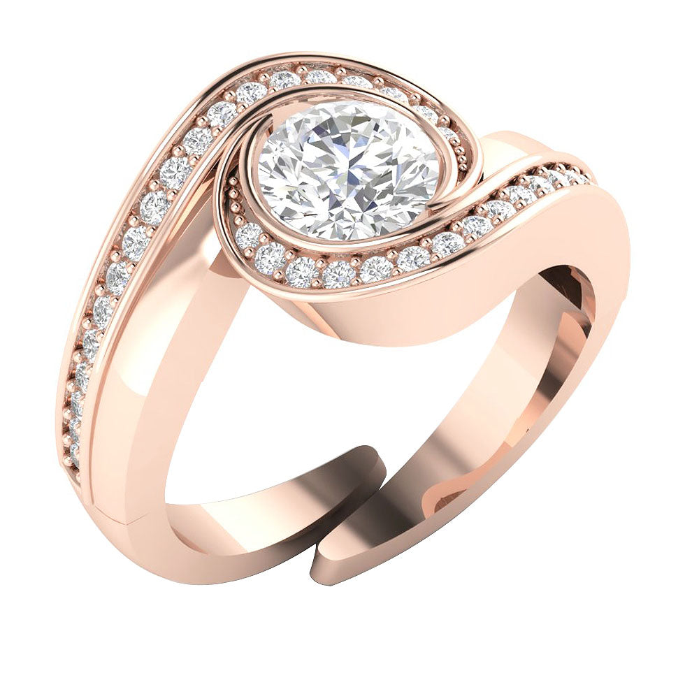 14kRoseGoldVintageStyleWeddingRing
