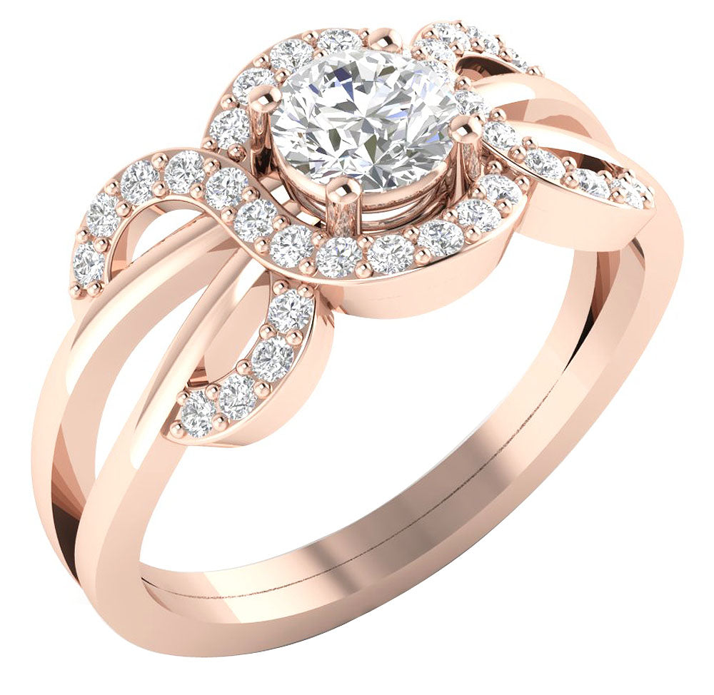 14kRoseGoldVintageStyleWeddingRing
