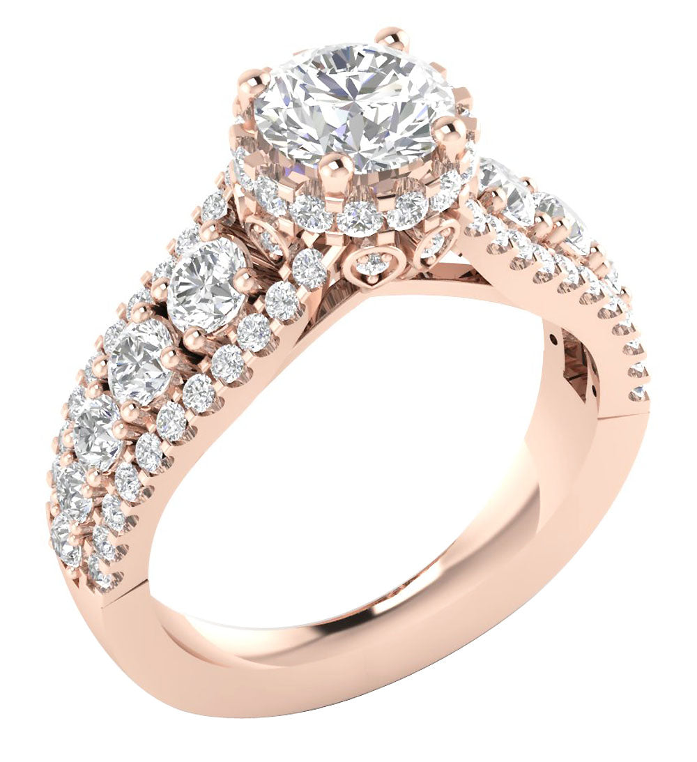 14kRoseGoldVintageStyleWeddingRing