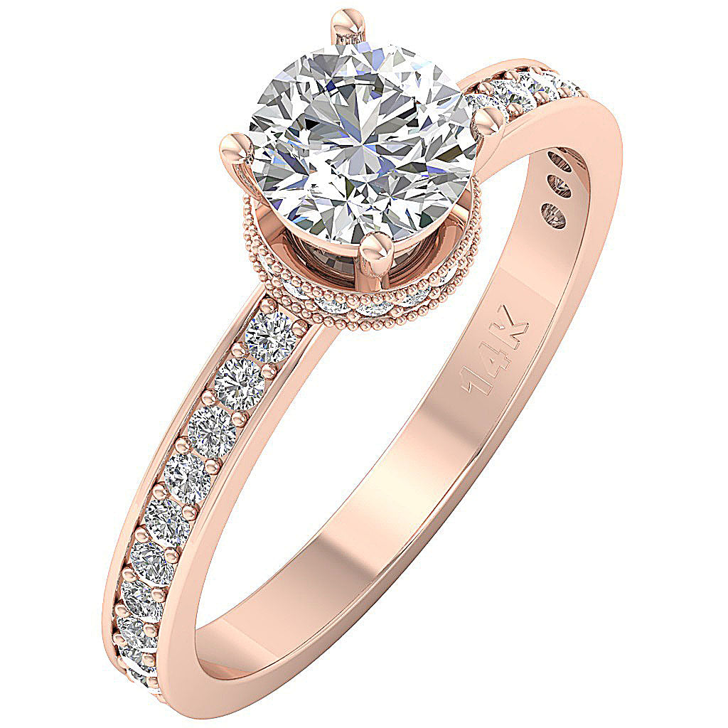 14kRoseGoldVintageStyleWeddingRing