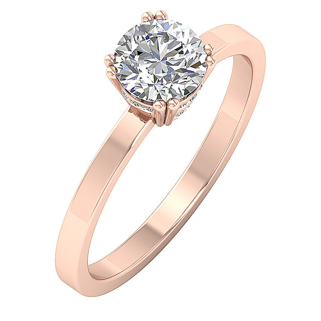 14kRoseGoldVintageStyleWeddingRing