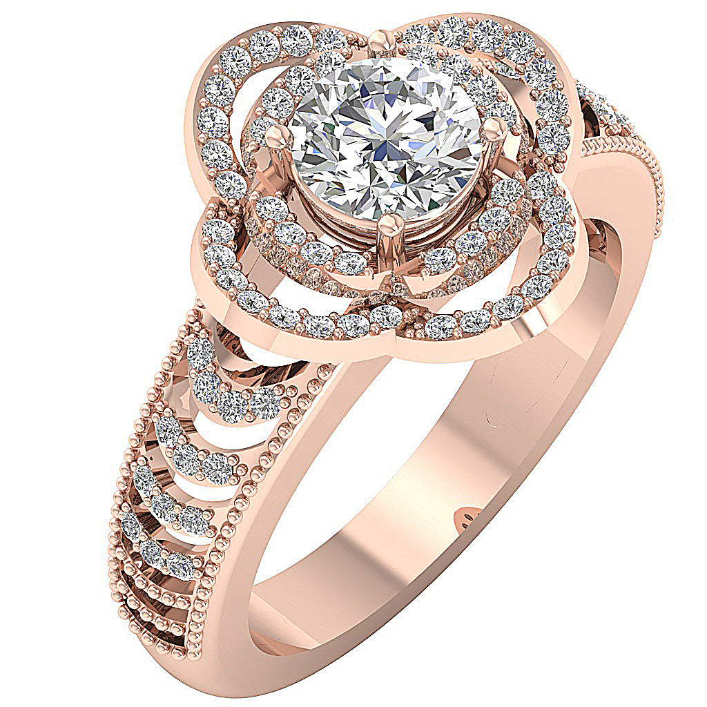 14kRoseGoldVintageStyleWeddingRing