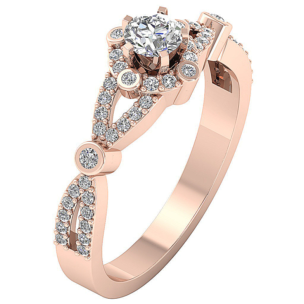 14kRoseGoldVintageStyleWeddingRing