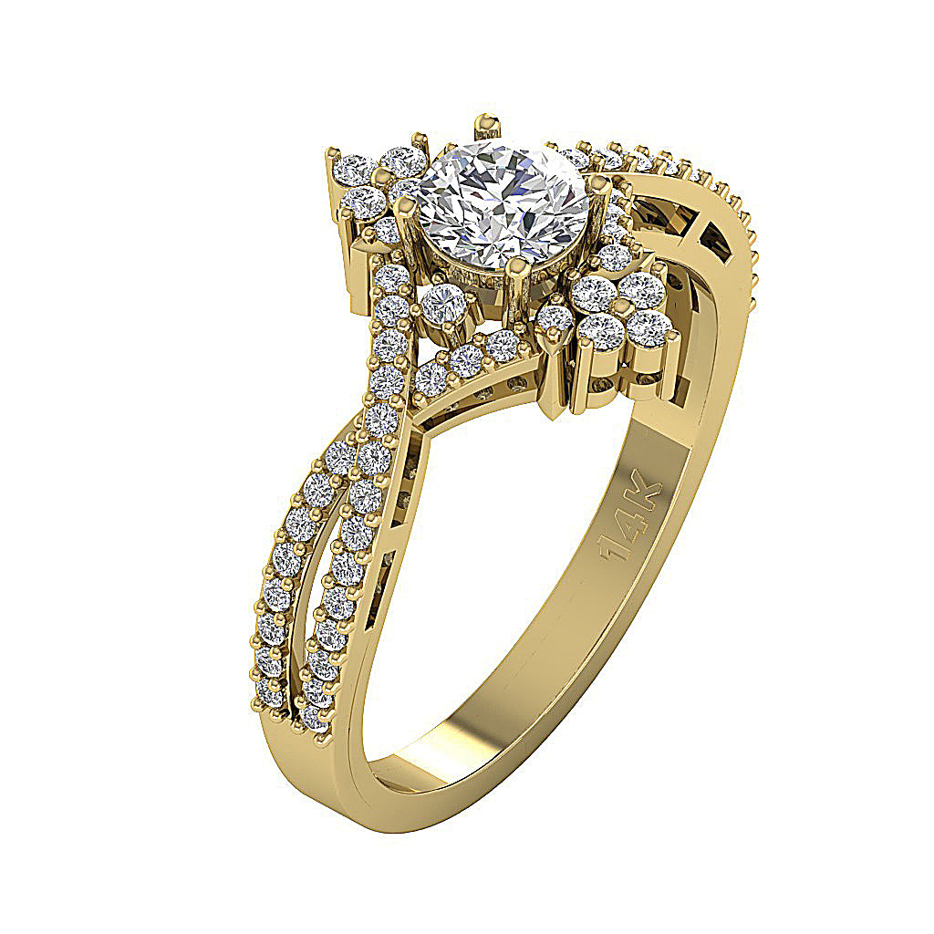 14kSolidGoldAntiqueStyleAnniversaryRing
