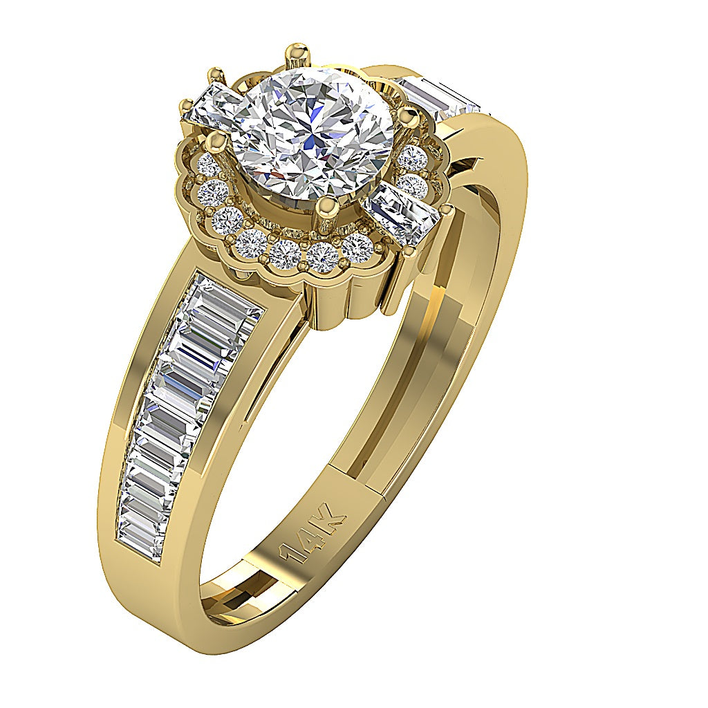 14kSolidGoldAntiqueStyleAnniversaryRIng