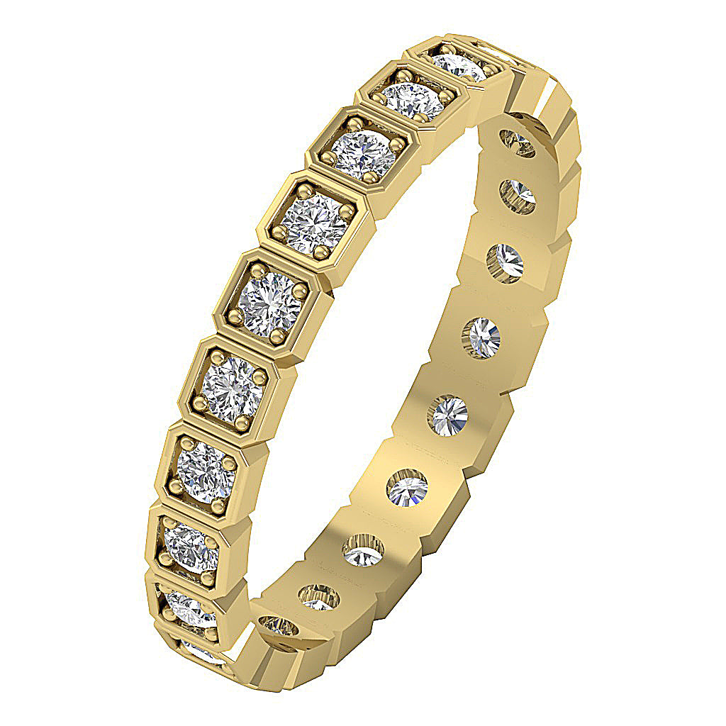 SideView14kSolidGoldDesignerEternityRing