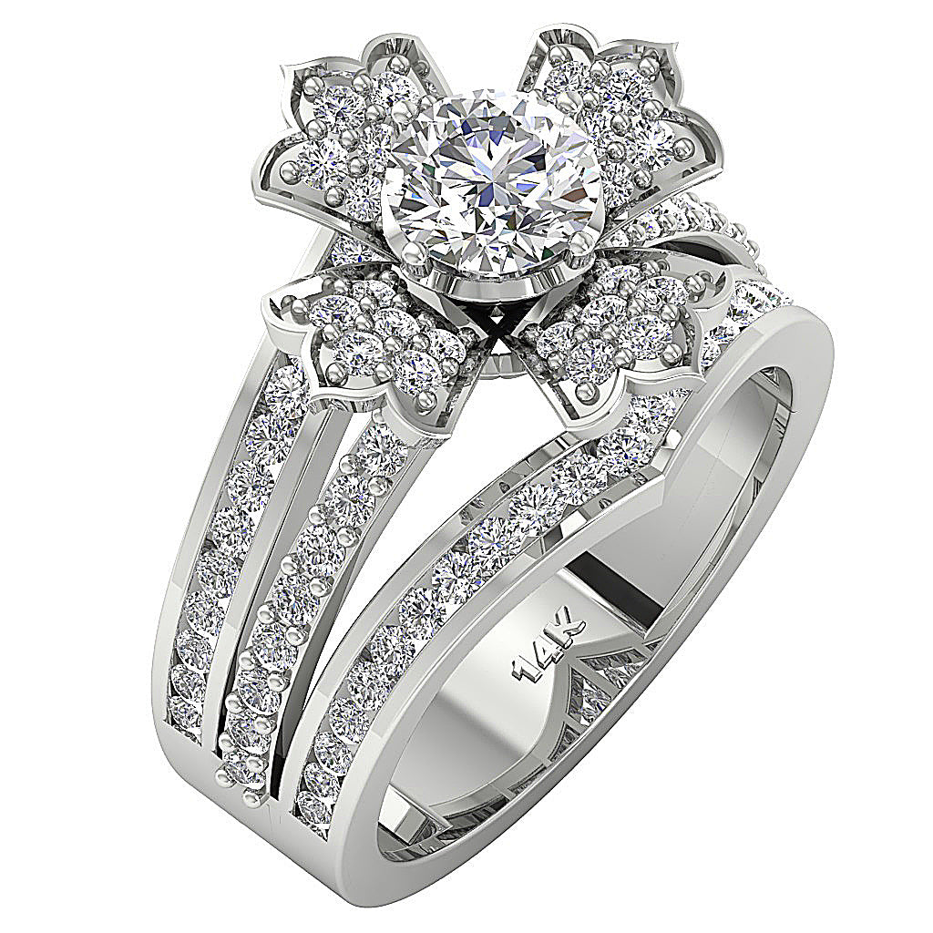 14kSolidGoldGenuineDiamondAnniversaryRing