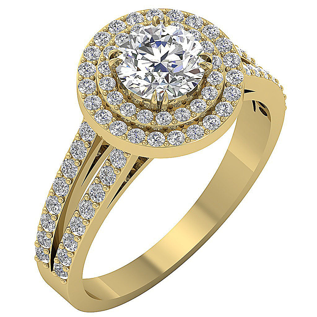 14kSolidGoldRoundDiamondEngagementRing