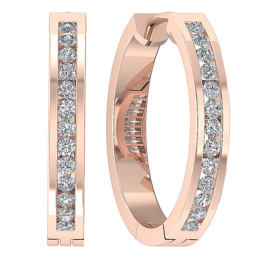 14kSolidGoldRoundCutDiamondSmallStudsEarring