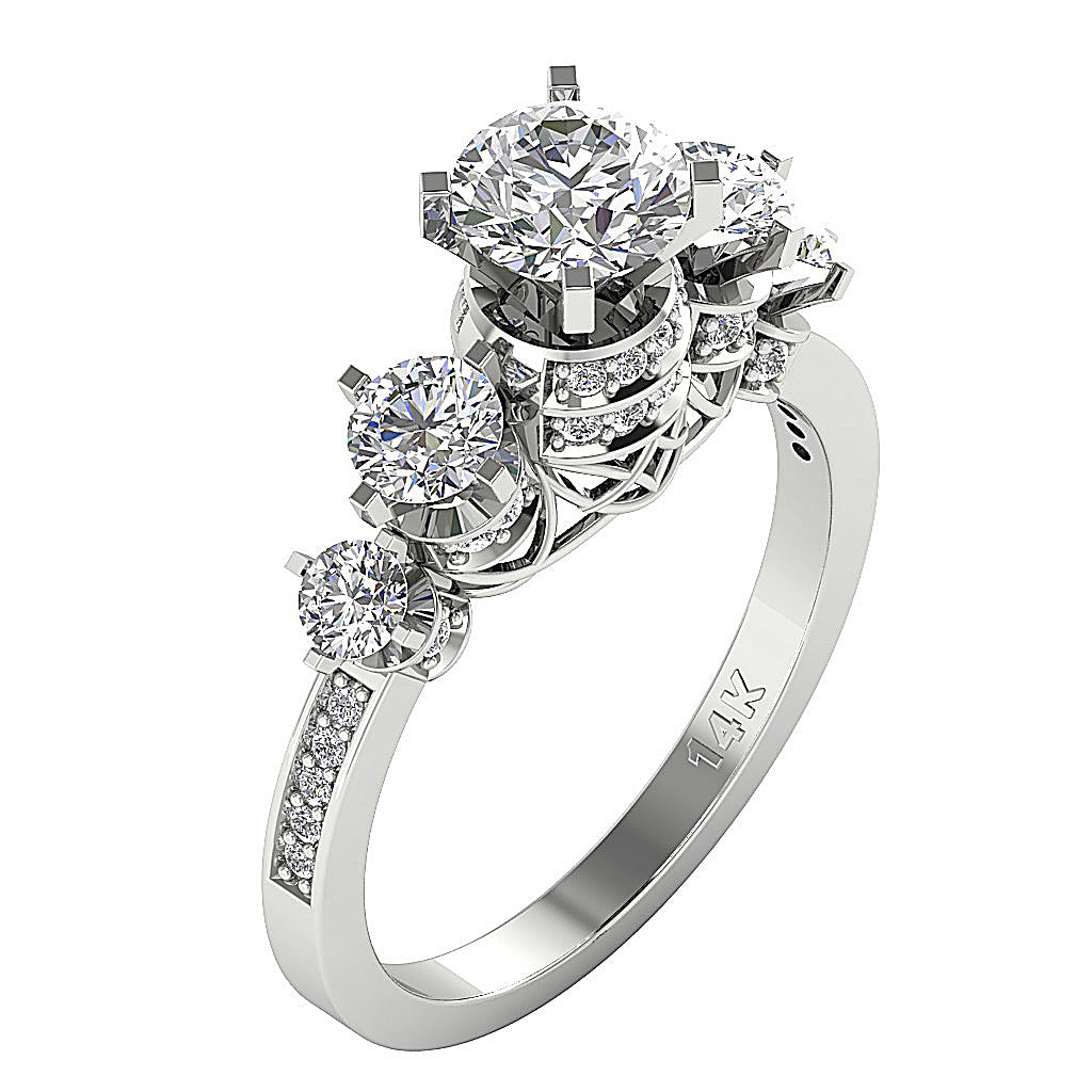 14kWhiteGoldDesignerFashionAnniversaryRing