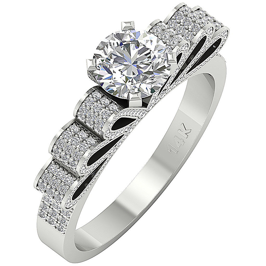 14kWhiteGoldDesignerFashionAnniversaryRing