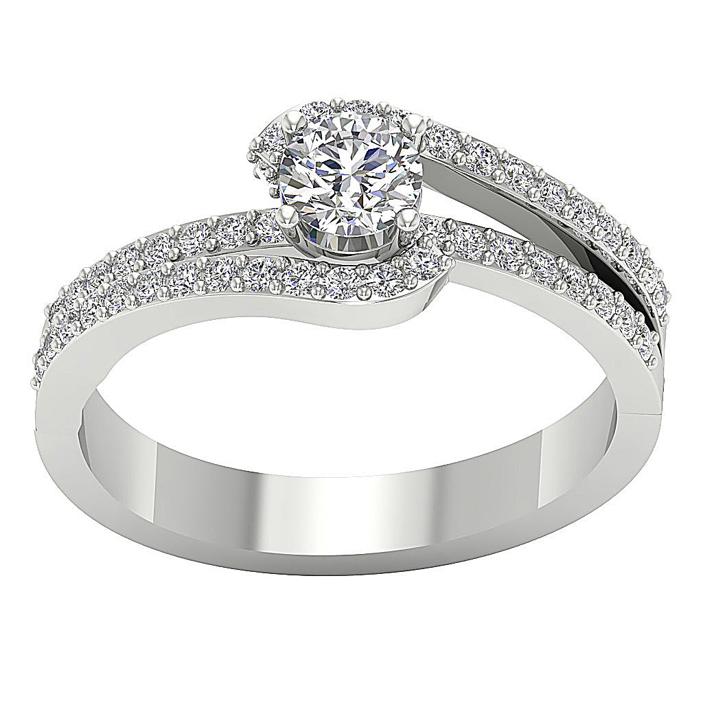 14kWhiteGoldRoundDiamondRing