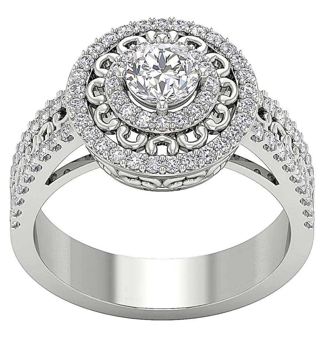 14kWhiteGoldRoundDiamondRIng