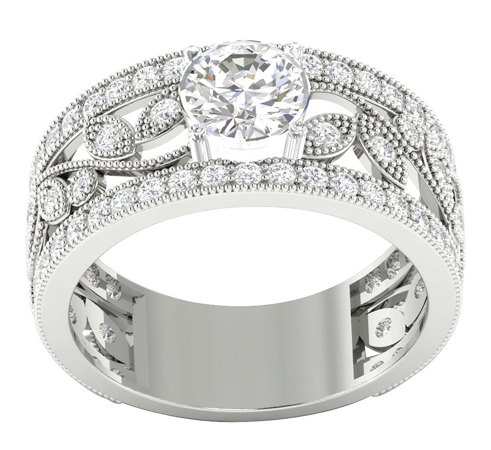 14kWhiteGoldRoundDiamondRing