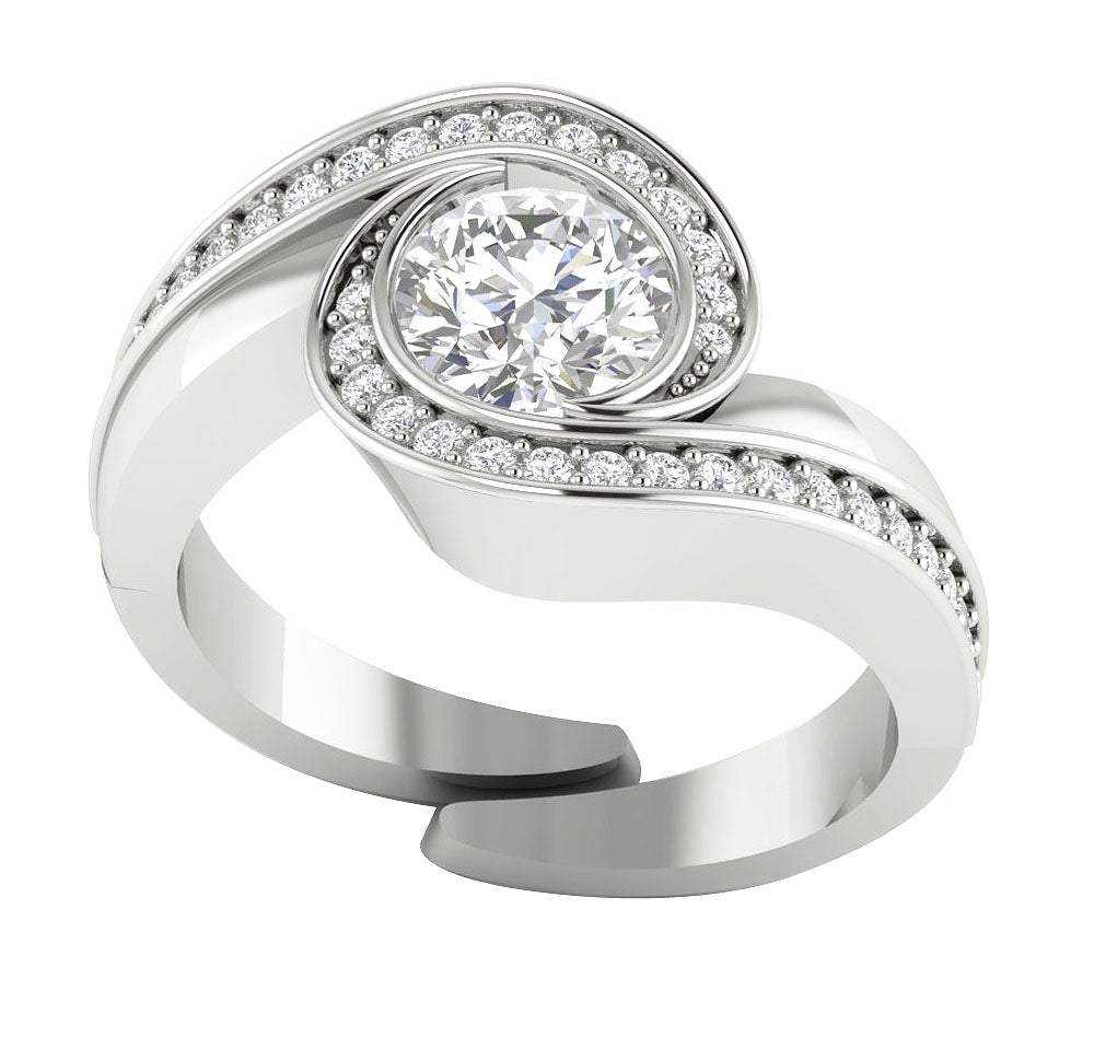 14kWhiteGoldRoundDiamondRing