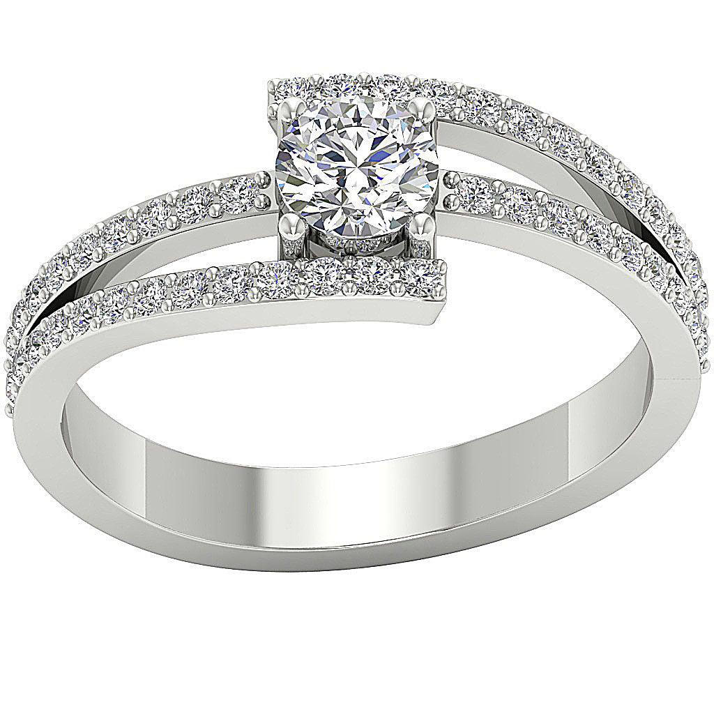 14kWhiteGoldRoundDiamondRing