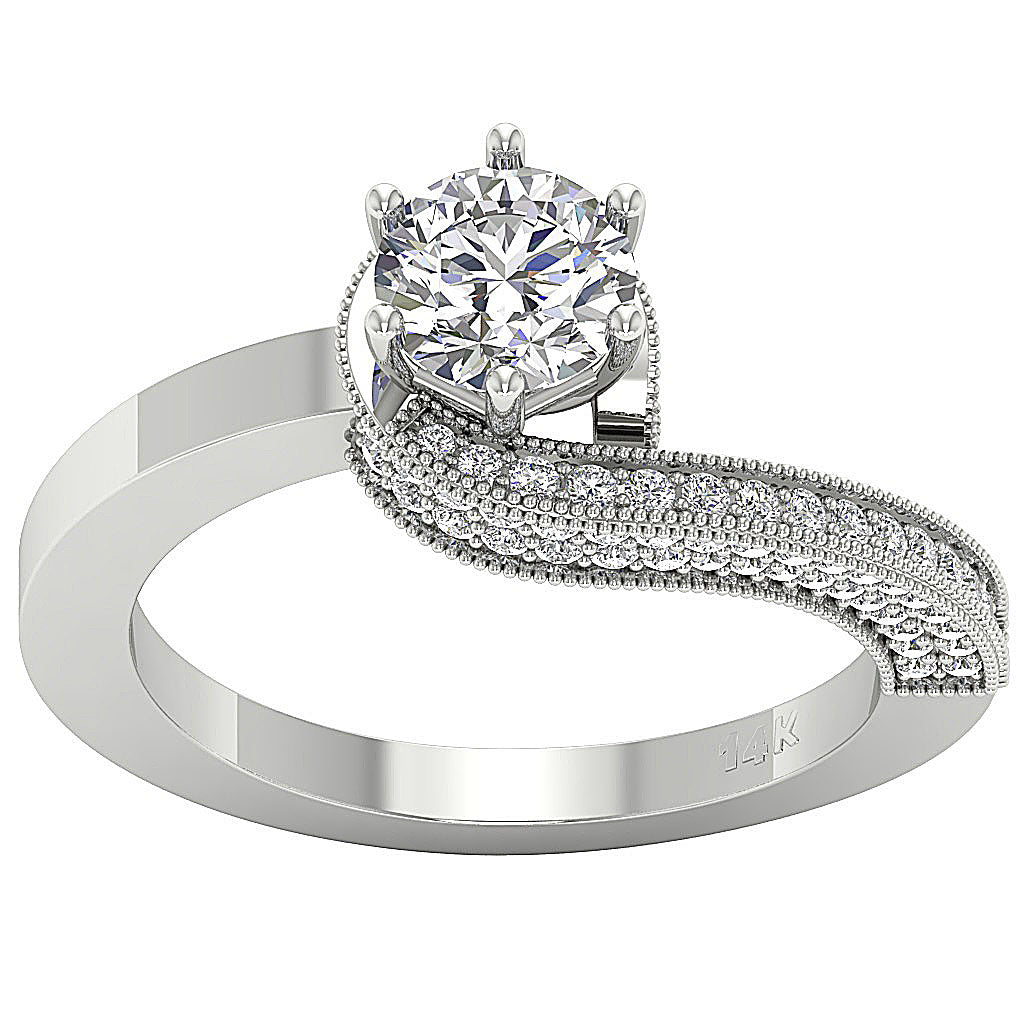 14kWhiteGoldRoundDiamondRing