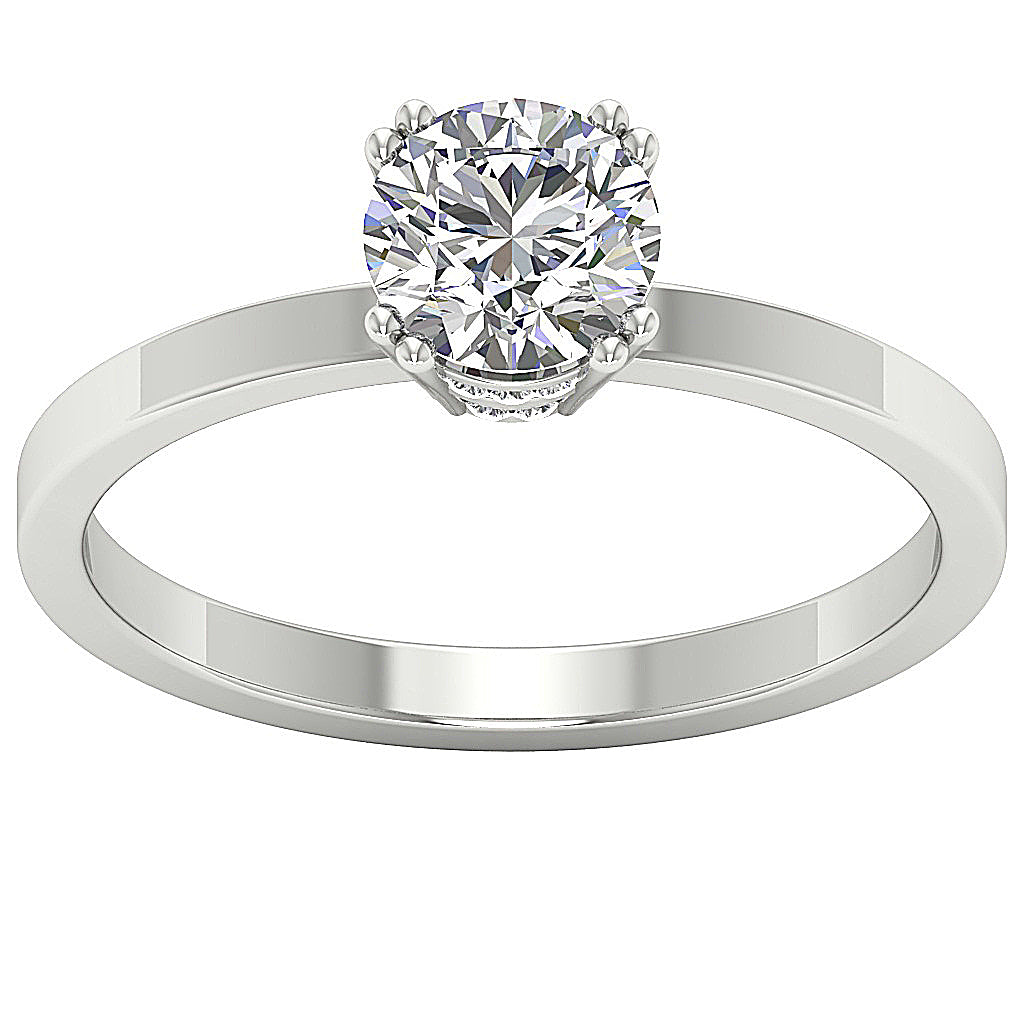 14kWhiteGoldRoundDiamondRing