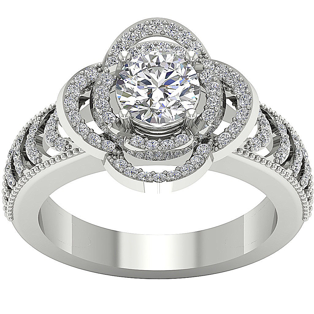 14kWhiteGoldRoundDiamondRing